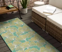 Mohawk Treasured Garden Lime Green & Turquoise Botanical Outdoor Area Rug -Household Items Sale 810600346 A0 3