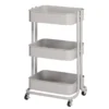 Opal Gray 3-Tier Rolling Cart 2 Opal Gray 3-Tier Rolling Cart -Household Items Sale 810606569 A0 1