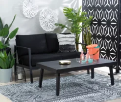 Marcy Black Metal Patio Coffee Table -Household Items Sale 810607954 A7 5