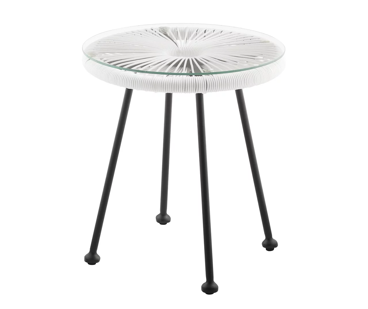 Maelynn Rope & Glass Patio Side Table 11 Maelynn Rope & Glass Patio Side Table - Image 9