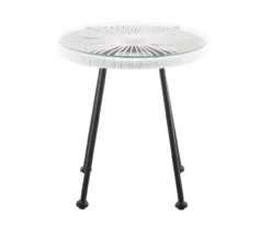Maelynn Rope & Glass Patio Side Table 21 Maelynn Rope & Glass Patio Side Table -Household Items Sale 810607964 A2 2