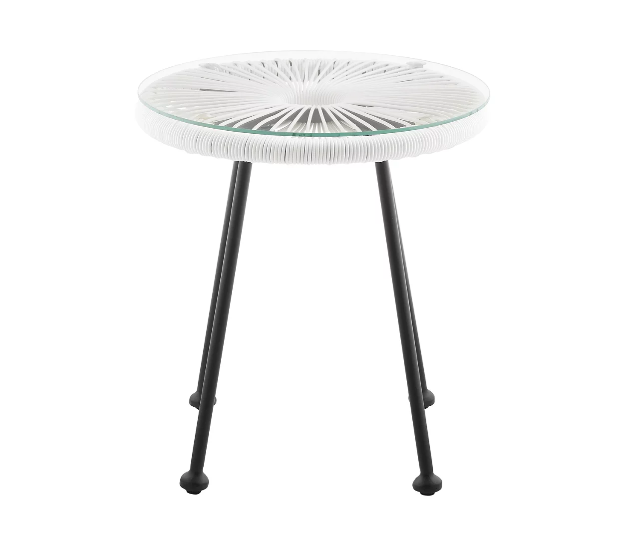 Maelynn Rope & Glass Patio Side Table 10 Maelynn Rope & Glass Patio Side Table - Image 8