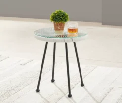 Maelynn Rope & Glass Patio Side Table 24 Maelynn Rope & Glass Patio Side Table -Household Items Sale 810607964 A7 5