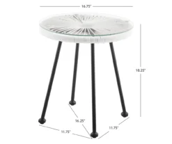 Maelynn Rope & Glass Patio Side Table 25 Maelynn Rope & Glass Patio Side Table -Household Items Sale 810607964 A8 6