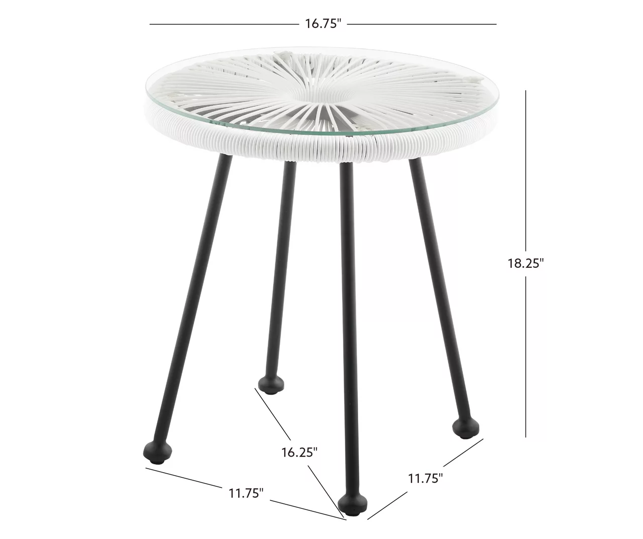 Maelynn Rope & Glass Patio Side Table 14 Maelynn Rope & Glass Patio Side Table - Image 12
