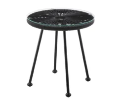 Maelynn Rope & Glass Patio Side Table 17 Maelynn Rope & Glass Patio Side Table -Household Items Sale 810607965 A1 3