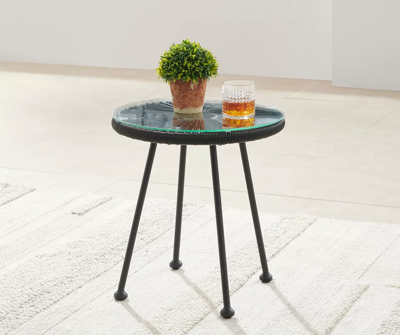 Maelynn Rope & Glass Patio Side Table 8 Maelynn Rope & Glass Patio Side Table - Image 6