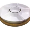 Lazy Susan With Porcelain Dip Bowls -Household Items Sale 810608170 A0 1