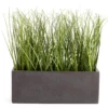 Green Artificial Grass With Dark Gray Rectangle Pot 2 Green Artificial Grass With Dark Gray Rectangle Pot -Household Items Sale 810608393 A0