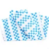 Euphoric Expression White & Blue Checkerboard Queen 4-Piece Sheet Set -Household Items Sale 810609050 810609049 A0