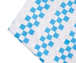 Euphoric Expression White & Blue Checkerboard Queen 4-Piece Sheet Set -Household Items Sale 810609050 810609049 810609046 810609045 A8 1
