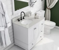 DHP Atwater Living Jazmyn Bathroom Vanity With White Sink -Household Items Sale 810610488 B0 1