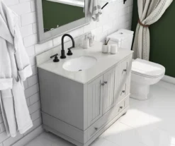 DHP Atwater Living Jazmyn Bathroom Vanity With White Sink -Household Items Sale 810610489 B0 1