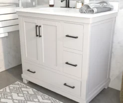 DHP Atwater Living Mills White Bathroom Vanity With Sink 11 DHP Atwater Living Mills White Bathroom Vanity With Sink -Household Items Sale 810610511 B0 1