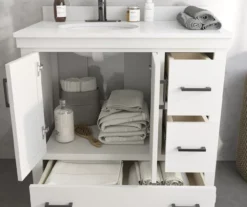 DHP Atwater Living Mills White Bathroom Vanity With Sink 10 DHP Atwater Living Mills White Bathroom Vanity With Sink -Household Items Sale 810610511 B0 4