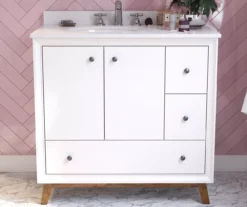 DHP Atwater Living Delias Bathroom Vanity With White Sink -Household Items Sale 810610514 B0 1