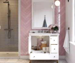 DHP Atwater Living Delias Bathroom Vanity With White Sink -Household Items Sale 810610514 B0 4