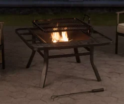 38" Darius Steel Wood Burning Fire Pit With Swing Grill 7 38" Darius Steel Wood Burning Fire Pit With Swing Grill -Household Items Sale 810612216 A1 3