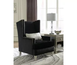 Harriotte Black Accent Chair -Household Items Sale 810612309 1
