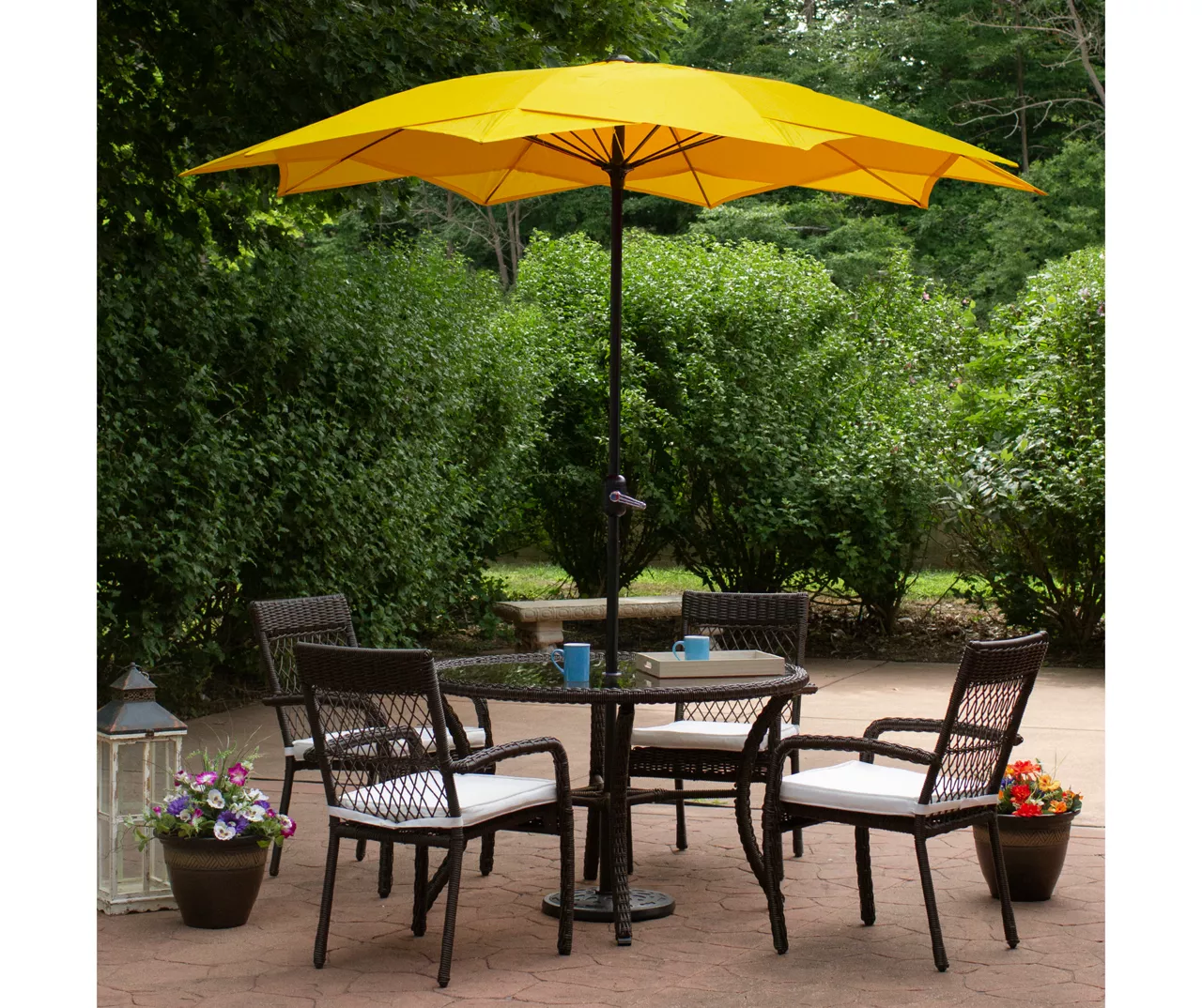 Northlight 8.8' Yellow Lotus Patio Umbrella 7 Northlight 8.8' Yellow Lotus Patio Umbrella - Image 5
