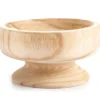 Homeward Turned Paulownia Wood Bowl With Pedestal -Household Items Sale 810615704 A0