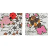 "Love My Garden" Ladybug & Floral Stepping Garden Stones, 2-Pack