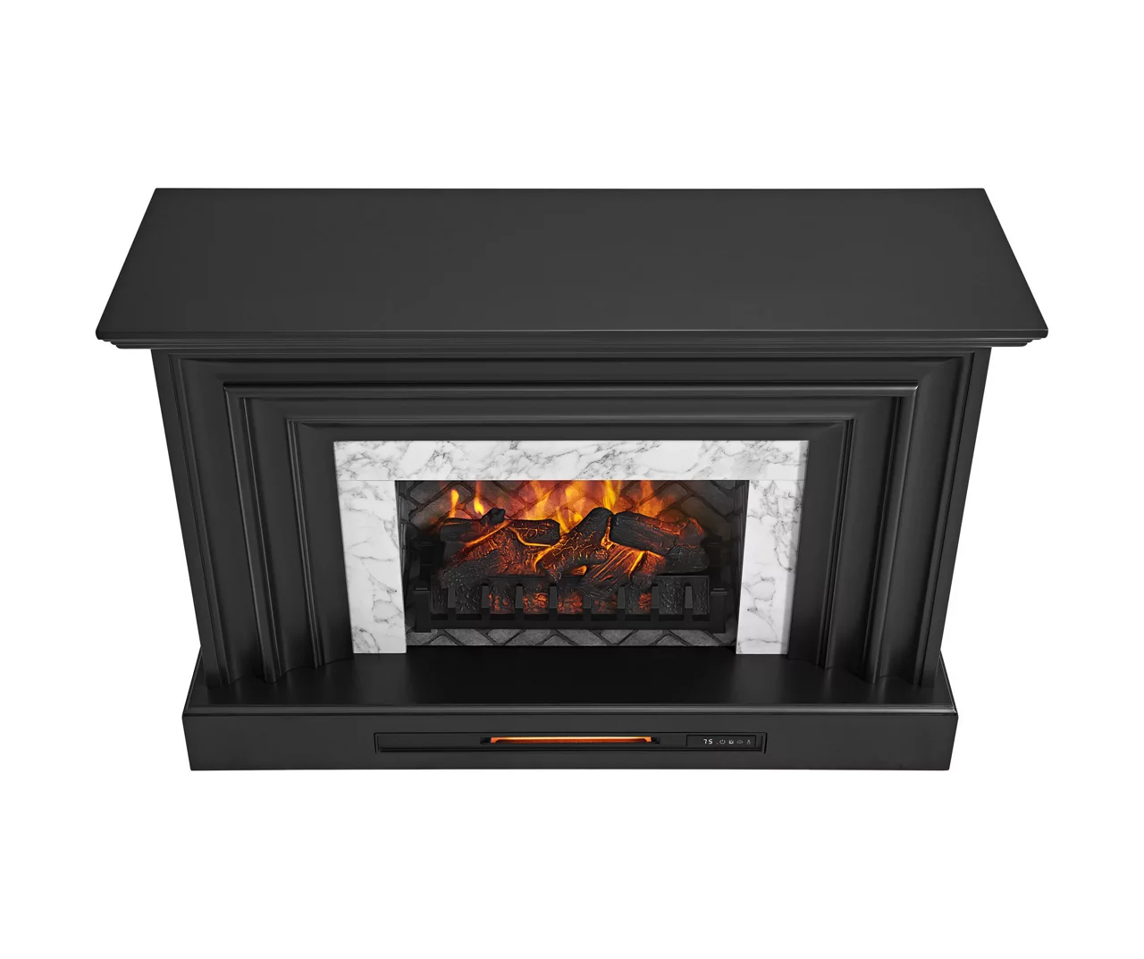 53.5" Black Petite Grand Electric Fireplace Console 9 53.5" Black Petite Grand Electric Fireplace Console - Image 7