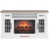 60" White 2-Door Electric Fireplace Console -Household Items Sale 810618088 A0 1