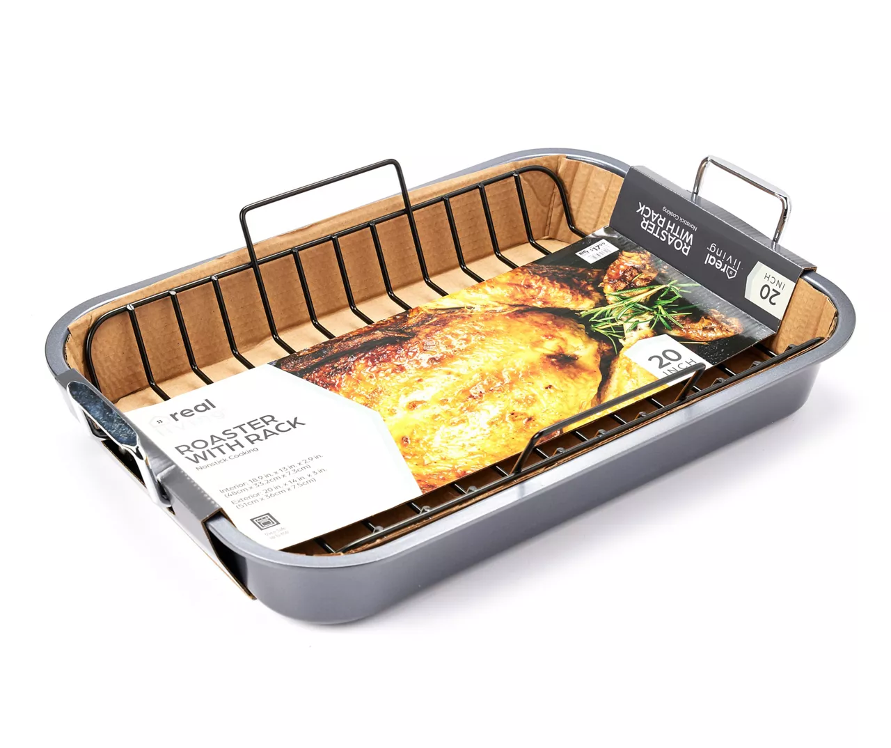 20" Heavy Duty Roaster Pan With Rack 3 20" Heavy Duty Roaster Pan With Rack