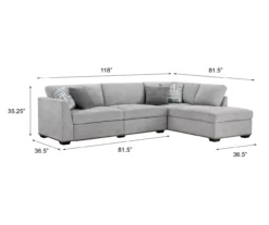 Broyhill Anaheim Power Reclining Sectional -Household Items Sale 810620621 810620623 A6 1