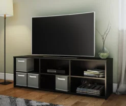 60" Capstan Black Oak TV Stand -Household Items Sale 810621023 A0