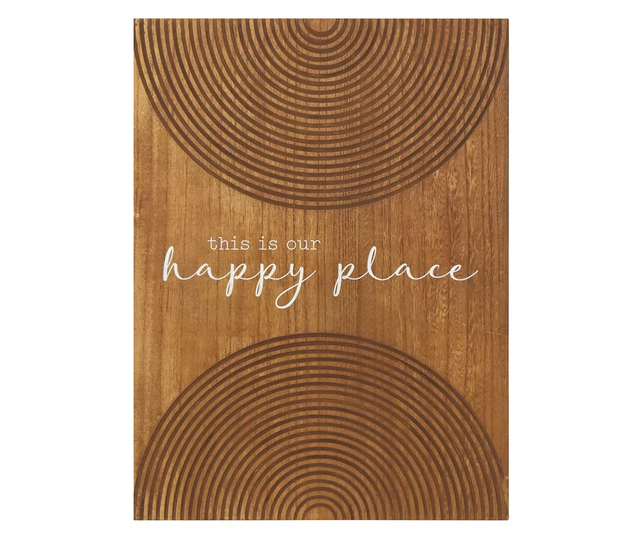 "Our Happy Place" Carve Circle Wall Decor 3 "Our Happy Place" Carve Circle Wall Decor