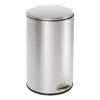 Stainless Steel 10.5-Gal. Semicircle Pedal Soft-Close Trash Can -Household Items Sale 810669728 A0 1