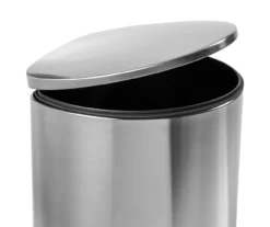 Stainless Steel 10.5-Gal. Semicircle Pedal Soft-Close Trash Can -Household Items Sale 810669728 A0 2