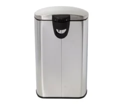 Stainless Steel 10.5-Gal. Semicircle Pedal Soft-Close Trash Can -Household Items Sale 810669728 A0 5