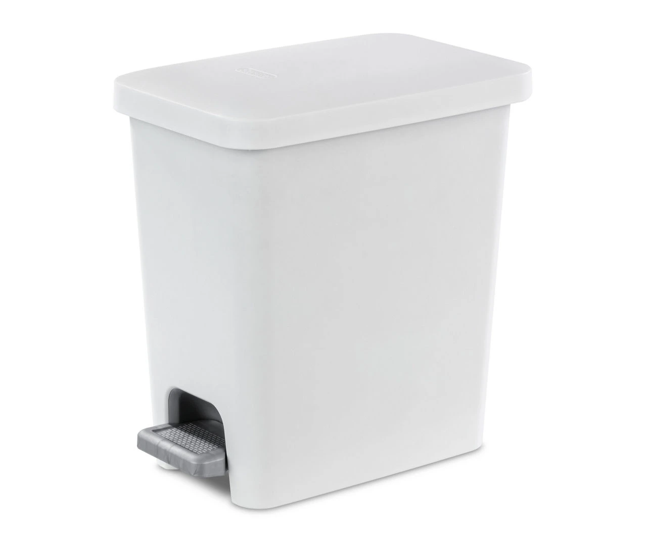 2.7-Gal. White Step-Pedal Waste Basket 3 2.7-Gal. White Step-Pedal Waste Basket